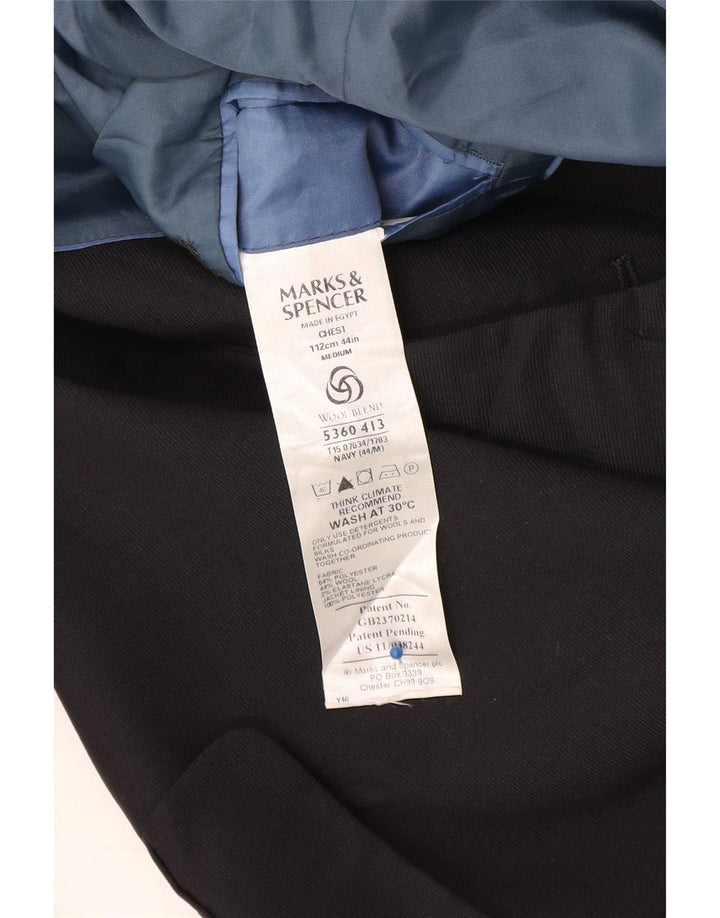 Marks & Spencer Herren-Blazer mit 3 Knöpfen, UK 44, XL, Marineblau, Polyester