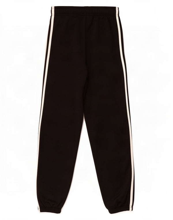 Adidas Boys Tracksuit Trousers Joggers 11-12 Years Black Polyester