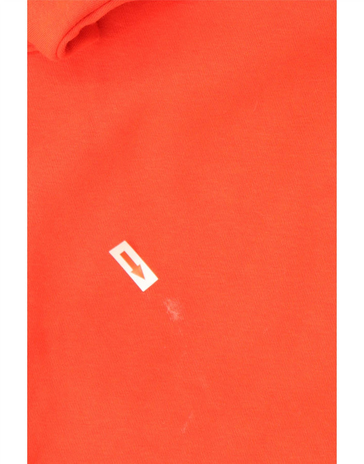 Adidas Damen Übergroßer Grafik-Sweatshirt-Pullover UK 8 Small Orange Baumwolle