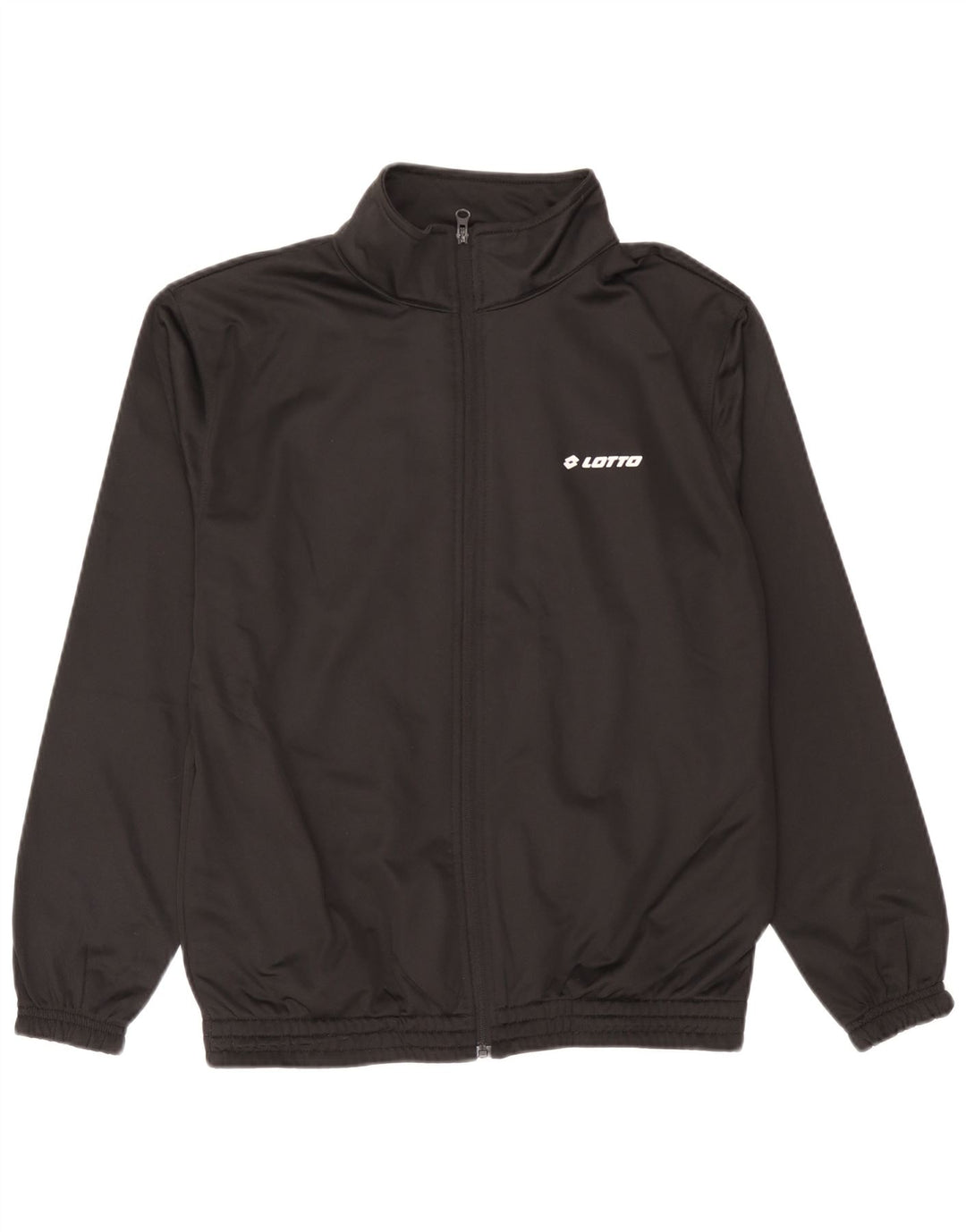 Lotto Herren-Trainingsanzug-Top-Jacke, Mittelschwarzes Polyester