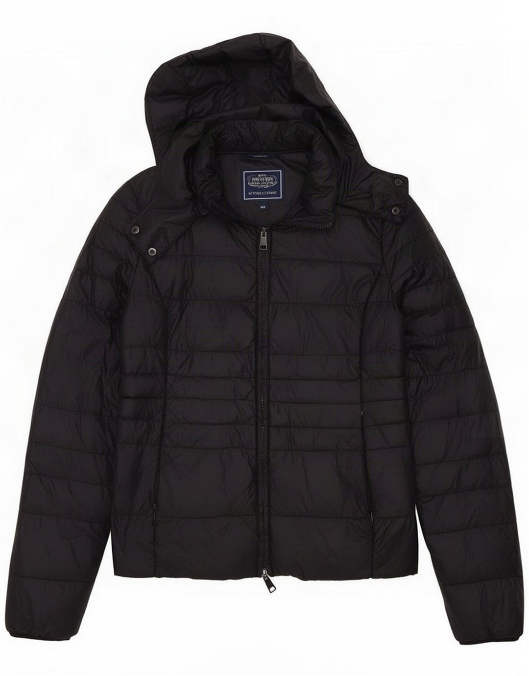 Liu Jo Wattierte Damenjacke mit Kapuze IT 46 Large Marineblau Polyamid