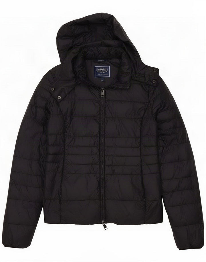 Liu Jo Wattierte Damenjacke mit Kapuze IT 46 Large Marineblau Polyamid