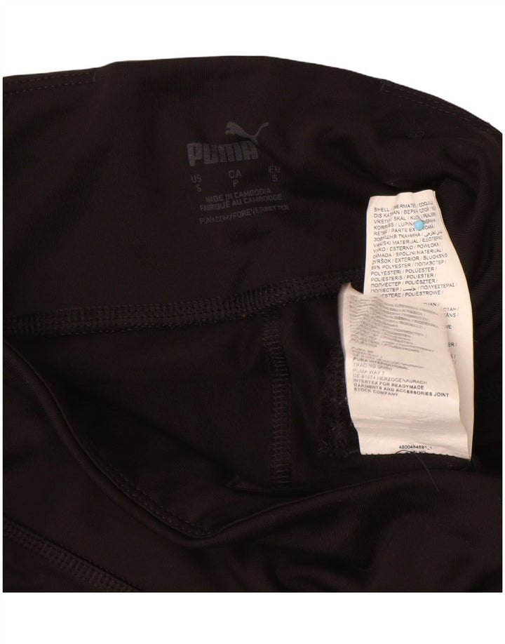 Puma Damen Capri-Leggings UK 8 Small Schwarz Polyester