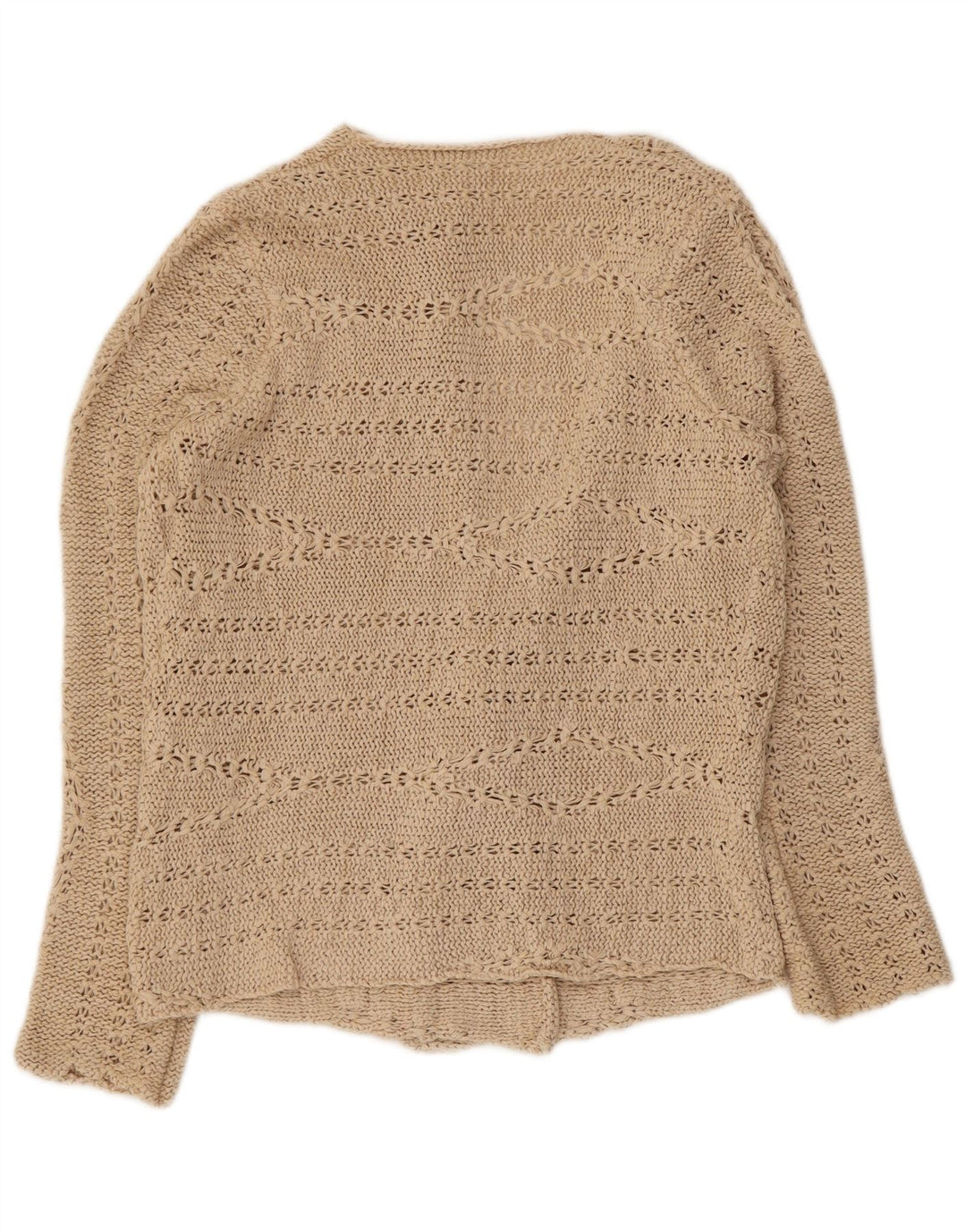 Marks & Spencer Offener Damen-Cardigan-Pullover UK 12 Medium Beige Acryl
