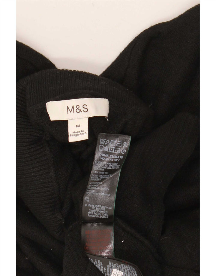 Marks & Spencer Damen-Pullover mit Rollkragen, Gr. 14, mittelschwarz