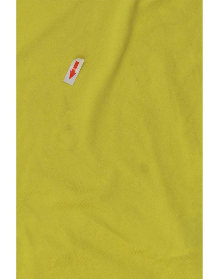 Nike Herren Dri Fit T-Shirt Top Small Gelb Polyester
