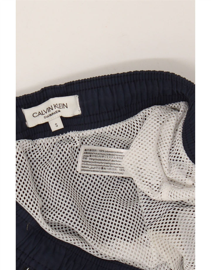 Calvin Klein Herren Badeshorts mit Grafik, Größe S, Marineblau, Polyester
