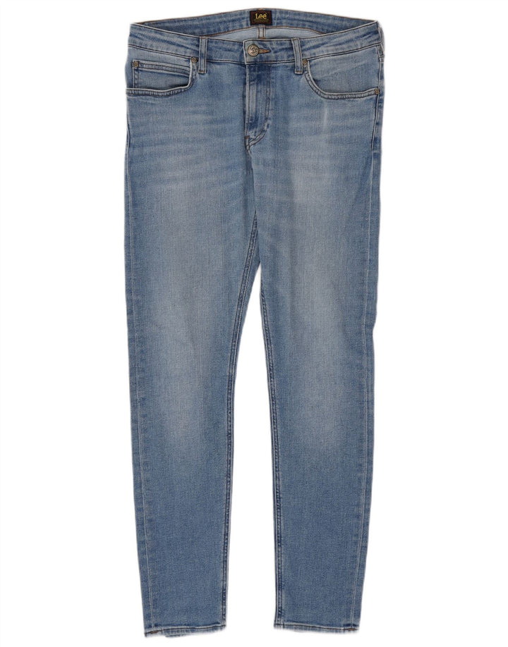 Lee Damen Malone Skinny Jeans W32 L30 Blaue Baumwolle