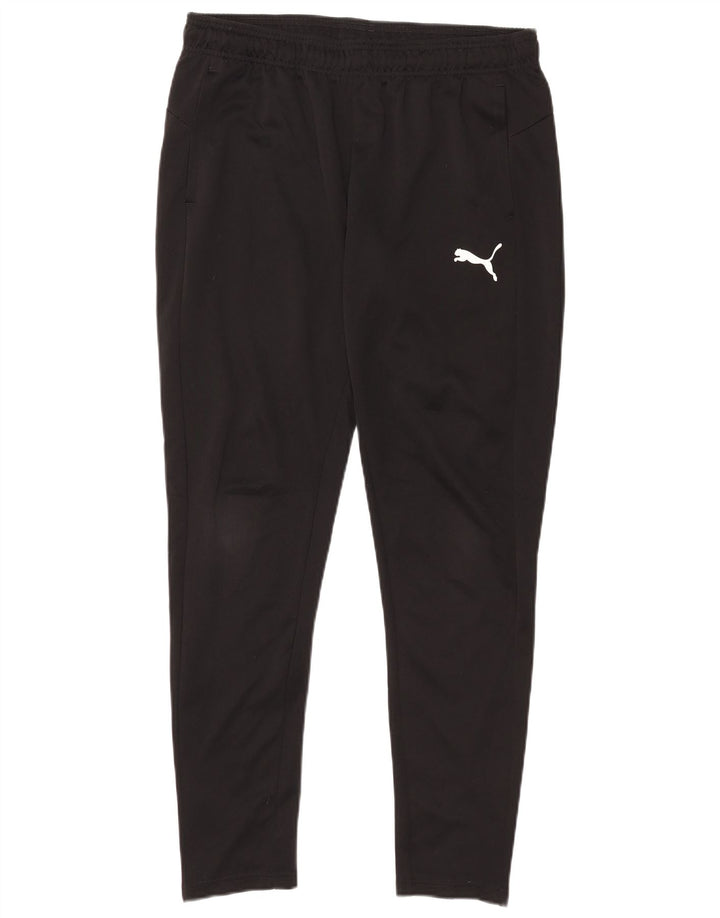 Puma Herren-Trainingshose, groß, aus schwarzem Polyester