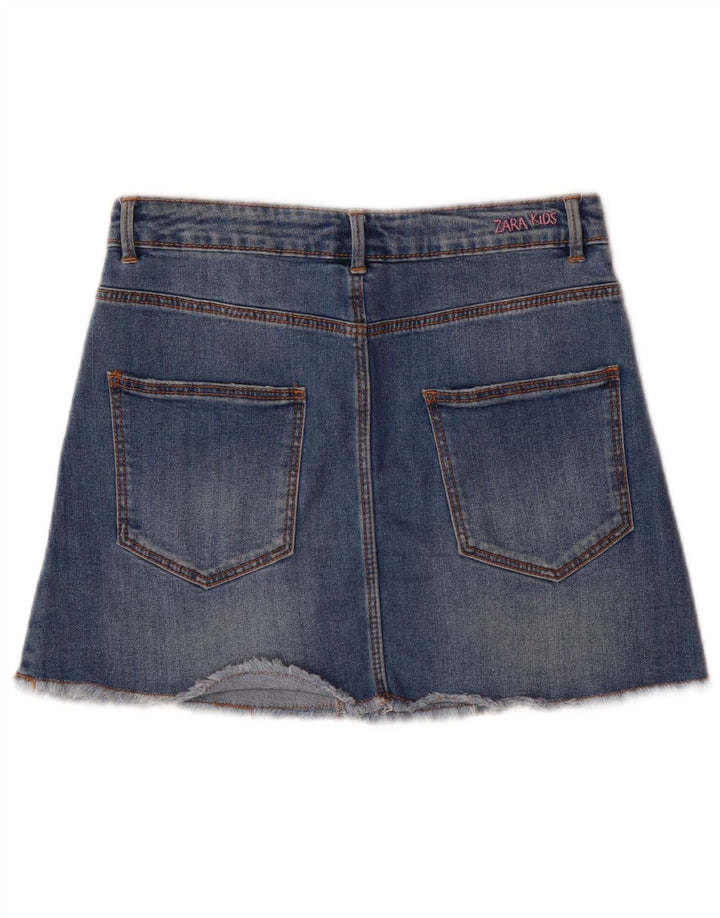 Zara Distressed Jeansrock für Mädchen, 11–12 Jahre, Blau