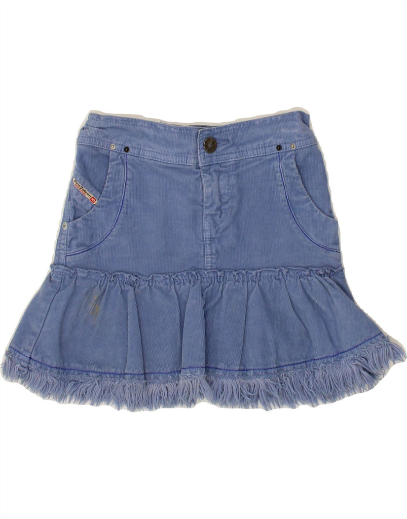 DIESEL Girls Corduroy Skirt 5-6 Years W21 Blue Cotton Vintage Diesel and Second-Hand Diesel from Messina Hembry 