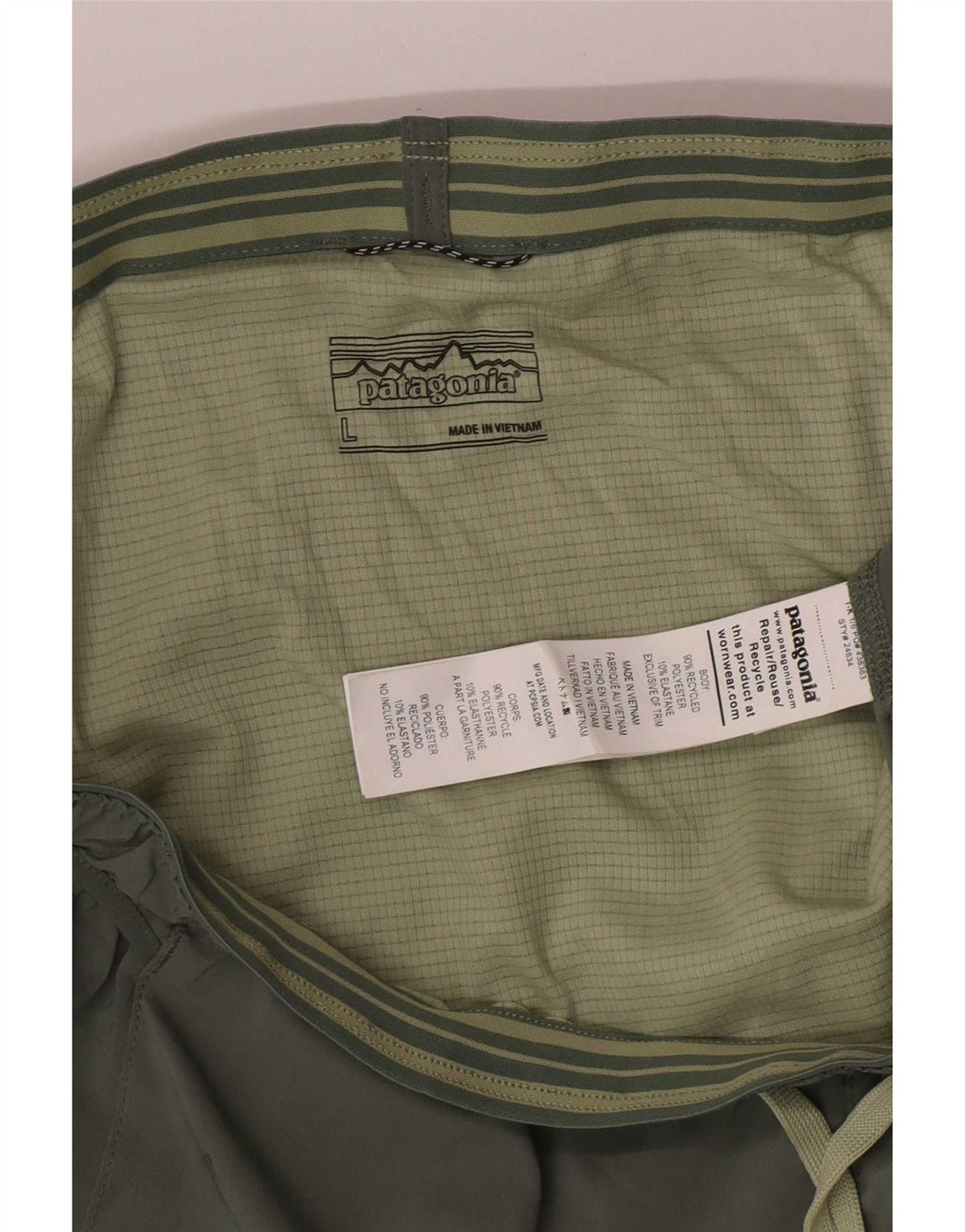 Patagonia Damen Sportshorts UK 14 Large Khaki Polyester