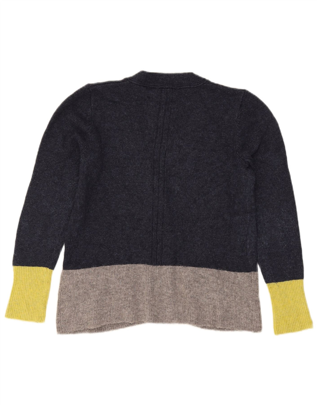 White Stuff Damen-Cardigan-Pullover UK 12 Medium Navy Blue Colourblock