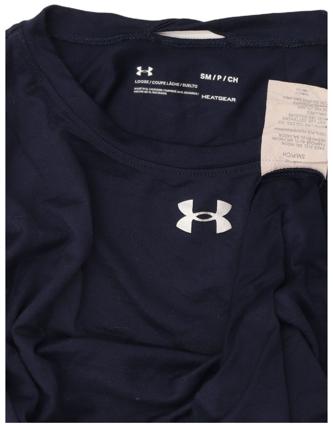 UNDER ARMOUR Herren Heat Gear Top Langarm Small Marineblau Polyester