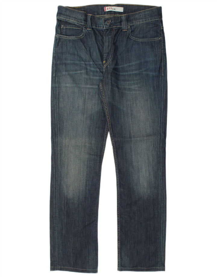 Levi's Herren 511 Slim Jeans W36 L32 Blaue Baumwolle