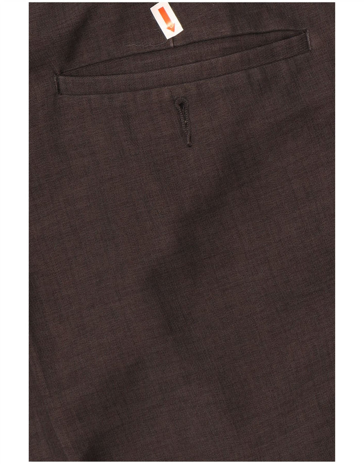 Marks & Spencer Herren-Anzughose mit Pegged-Anzug, W44, L29, graues Polyester