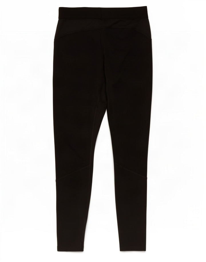 Adidas Damen Tech Fit Leggings UK 16 Large Schwarz Polyester