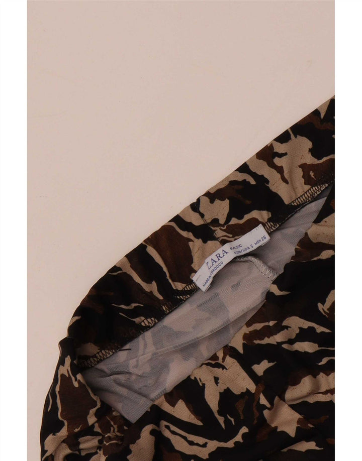 Zara Capri-Trainingshose für Damen, Größe S, Größe S, mehrfarbig, Camouflage