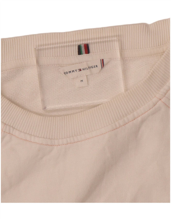 Tommy Hilfiger Damen-Sweatshirt mit 3/4-Ärmeln, Gr. 14, Mittelweiß