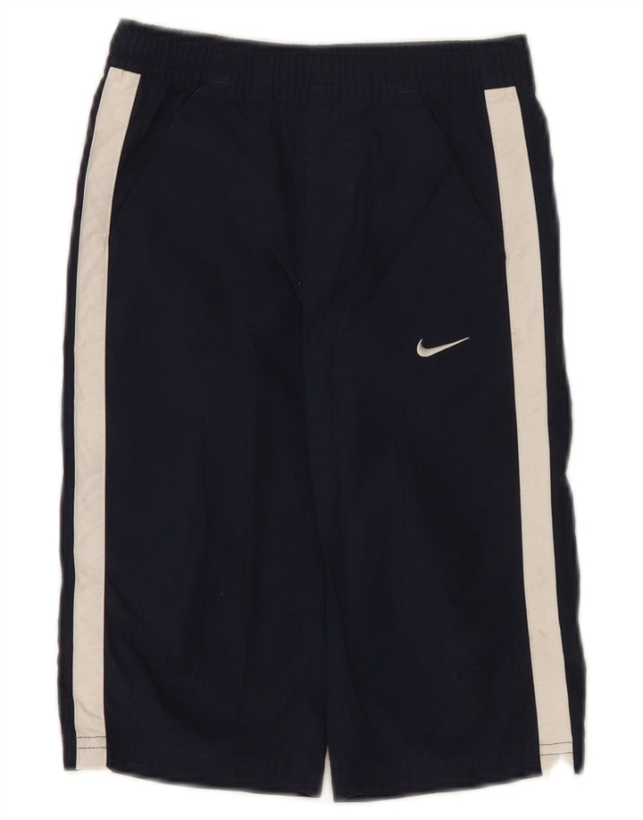 Nike Jungen-Sportshorts mit Grafik, 5–6 Jahre, mittelgroß, Marineblau, Farbblock