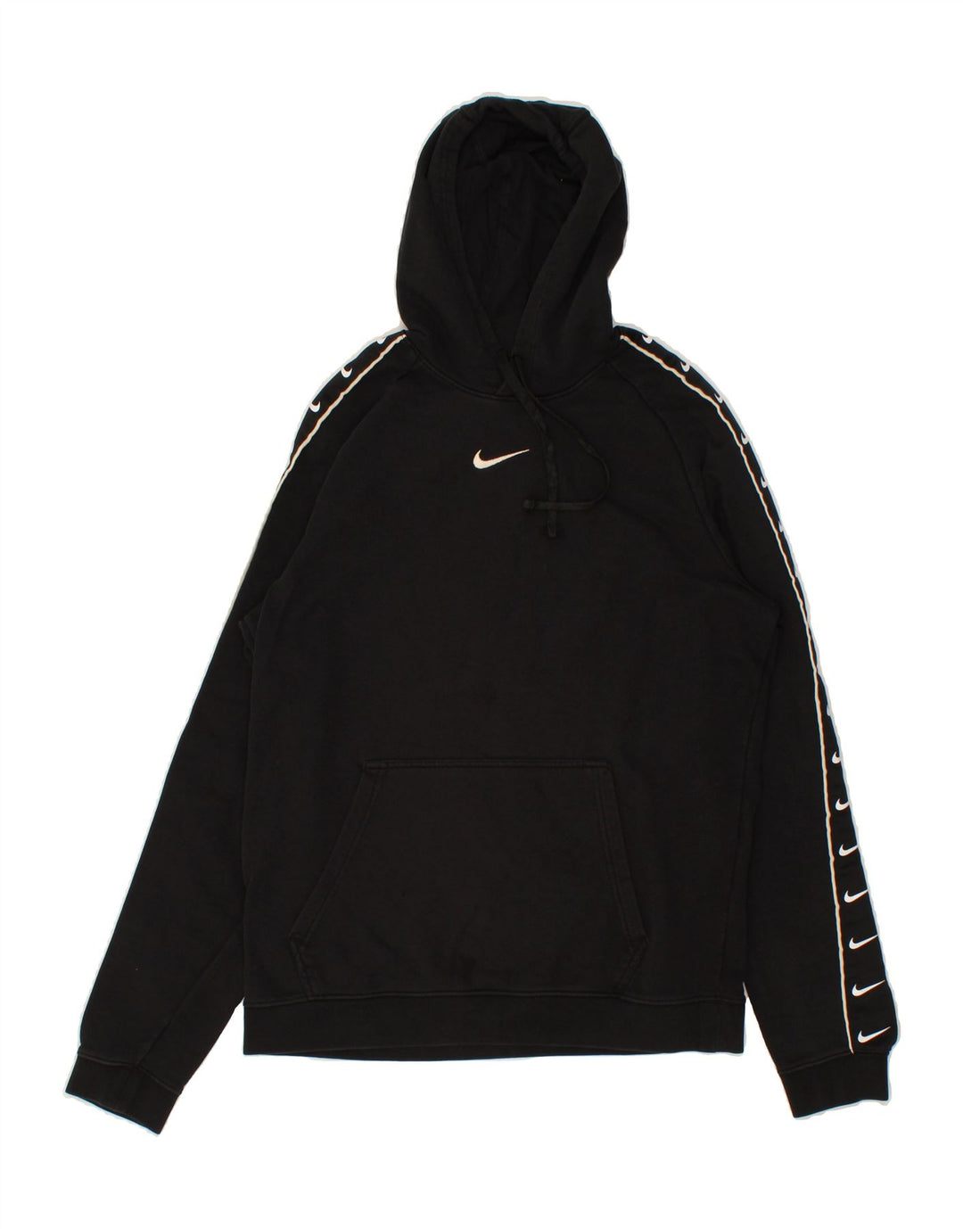 NIKE Herren-Kapuzenpullover mit Grafik, mittelschwarz, Baumwolle