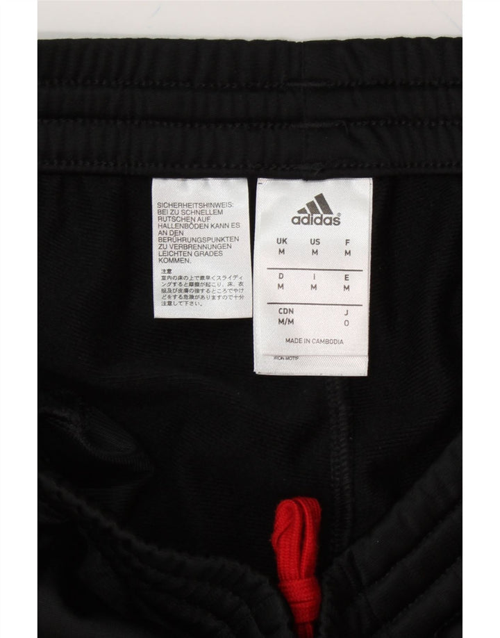 ADIDAS Mens Graphic Tracksuit Trousers Joggers Medium  Black Striped Vintage Adidas and Second-Hand Adidas from Messina Hembry 