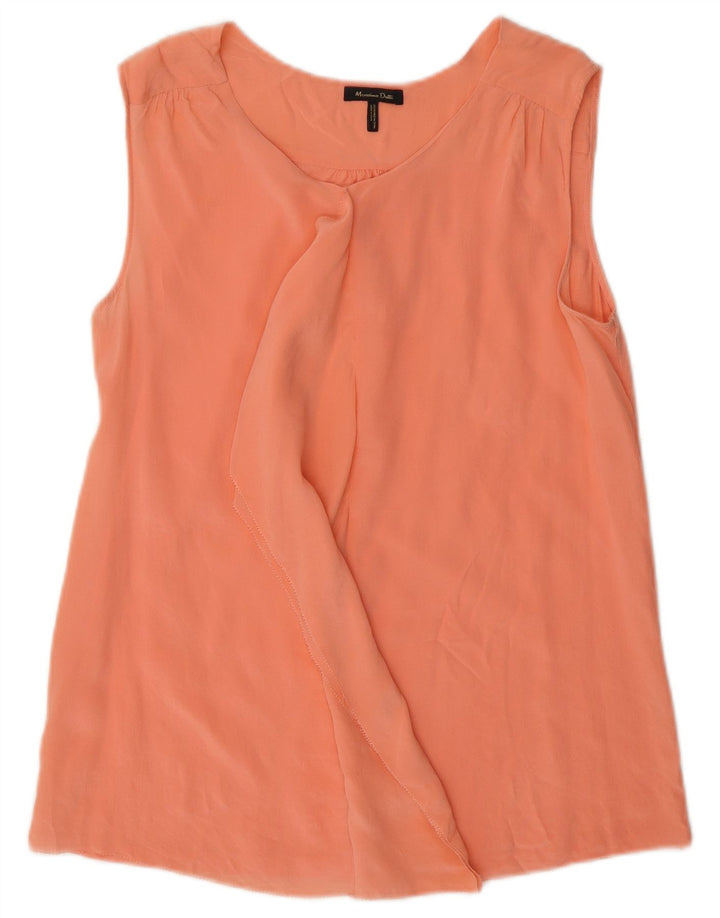 Massimo Dutti Damen ärmelloses Blusenoberteil UK 10 Small Pink
