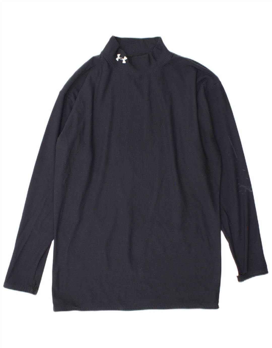 Under Armour Herren-Oberteil mit langen Ärmeln, groß, marineblaues Nylon