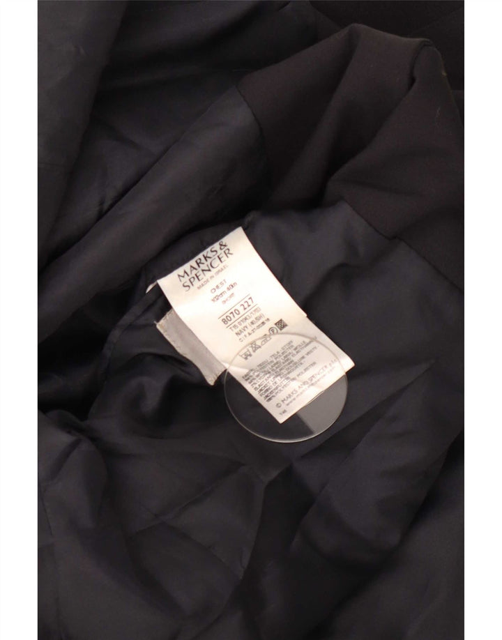 Marks & Spencer Herren-Blazer mit 3 Knöpfen, UK 40, Mittelschwarz, Polyester