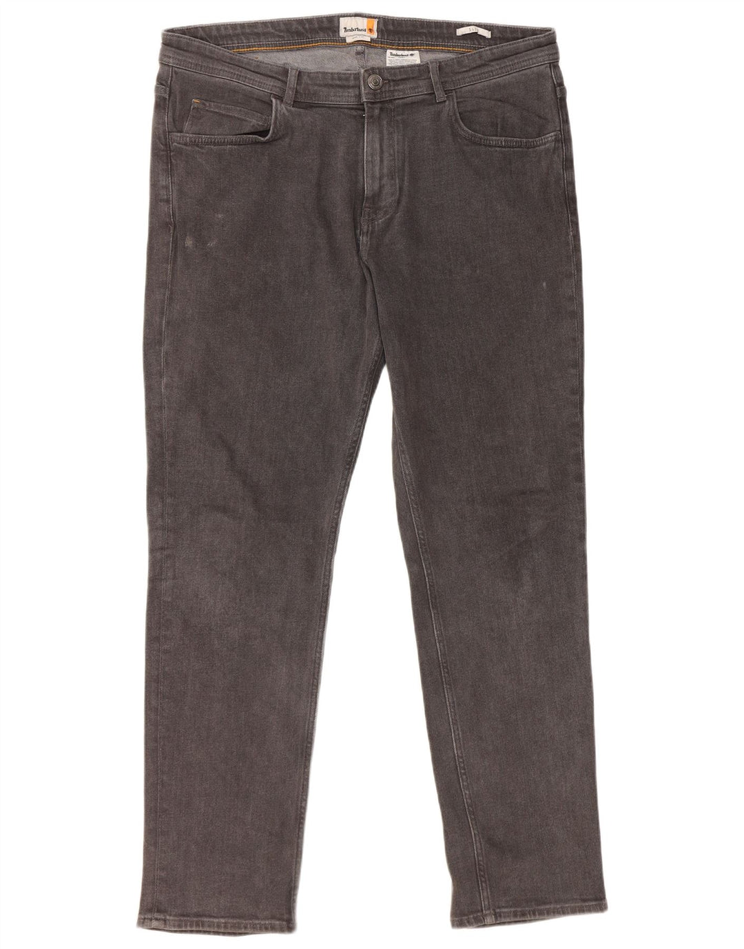Timberland Herren Stretch Slim Jeans W38 L32 Graue Baumwolle
