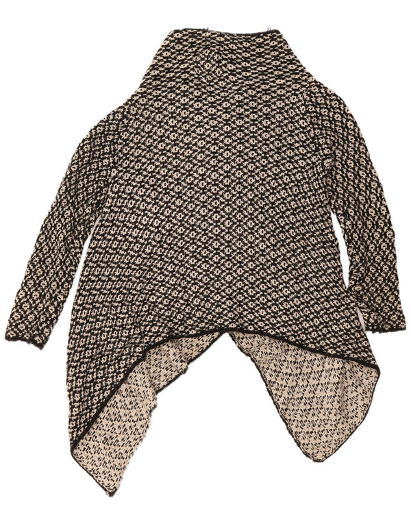 Übergroßer, offener Strickjackenpullover für Damen von ZARA, Gr. 14, Mittelschwarz, Acryl