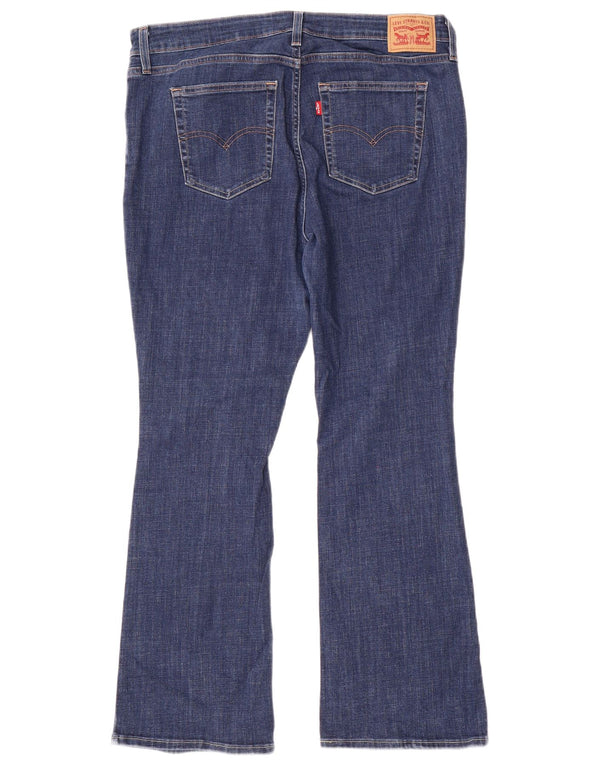 Levi's Damen 725 Bootcut-Jeans mit hohem Bund, W34 L30, marineblaue Baumwolle