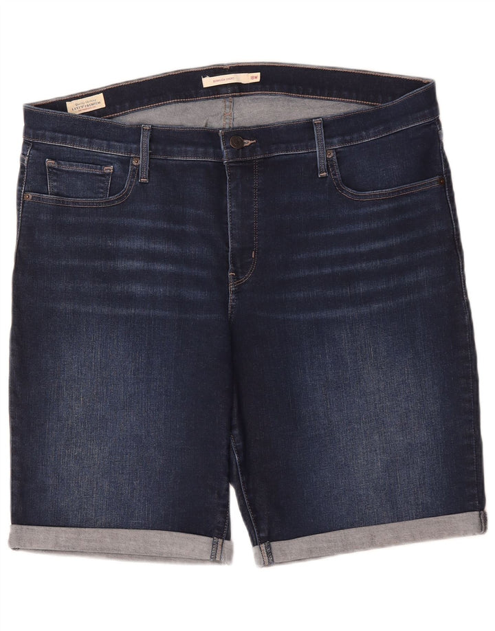 Levi's Damen Bermuda Denim Shorts US 18 2XL W40 Blaue Baumwolle