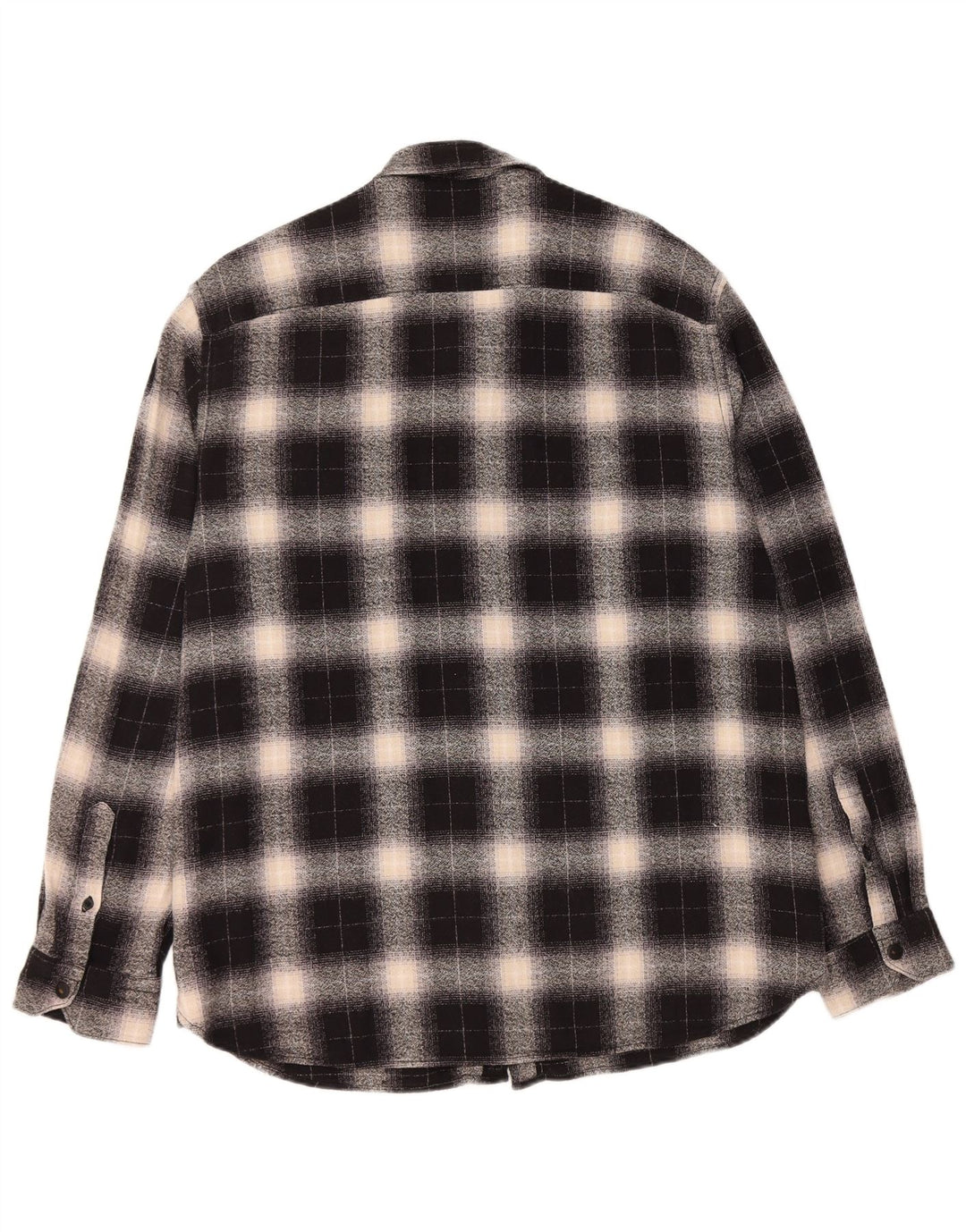 PEPE JEANS Herren-Flanellhemd mit normaler Passform, XL, schwarz kariert, Baumwolle