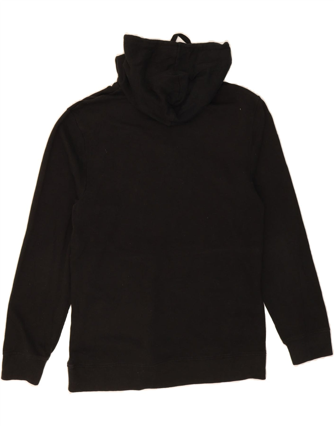 CALVIN KLEIN Womens Graphic Hoodie Jumper UK 14 Medium Black Vintage Calvin Klein and Second-Hand Calvin Klein from Messina Hembry 
