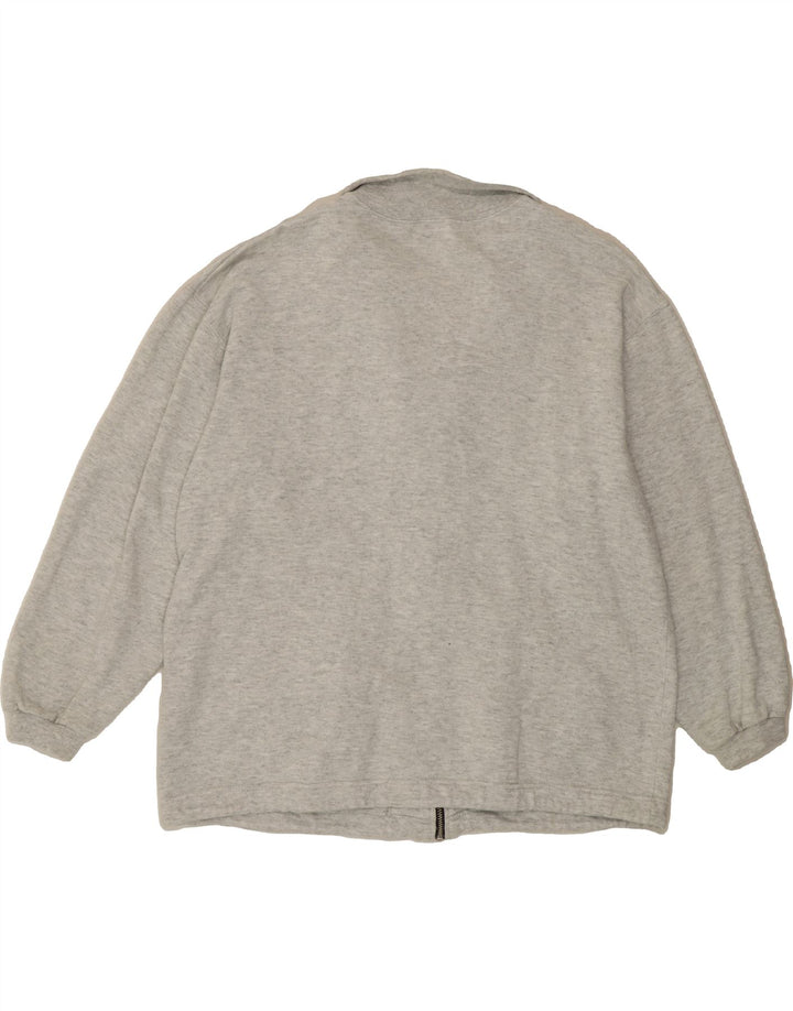 CHAMPION Womens Oversized Tracksuit Top Jacket UK 14 Medium Grey Cotton Vintage Champion and Second-Hand Champion from Messina Hembry 