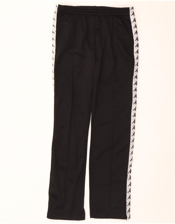 Kappa Herren-Trainingshose mit Grafik, mittelschwarzes Polyester