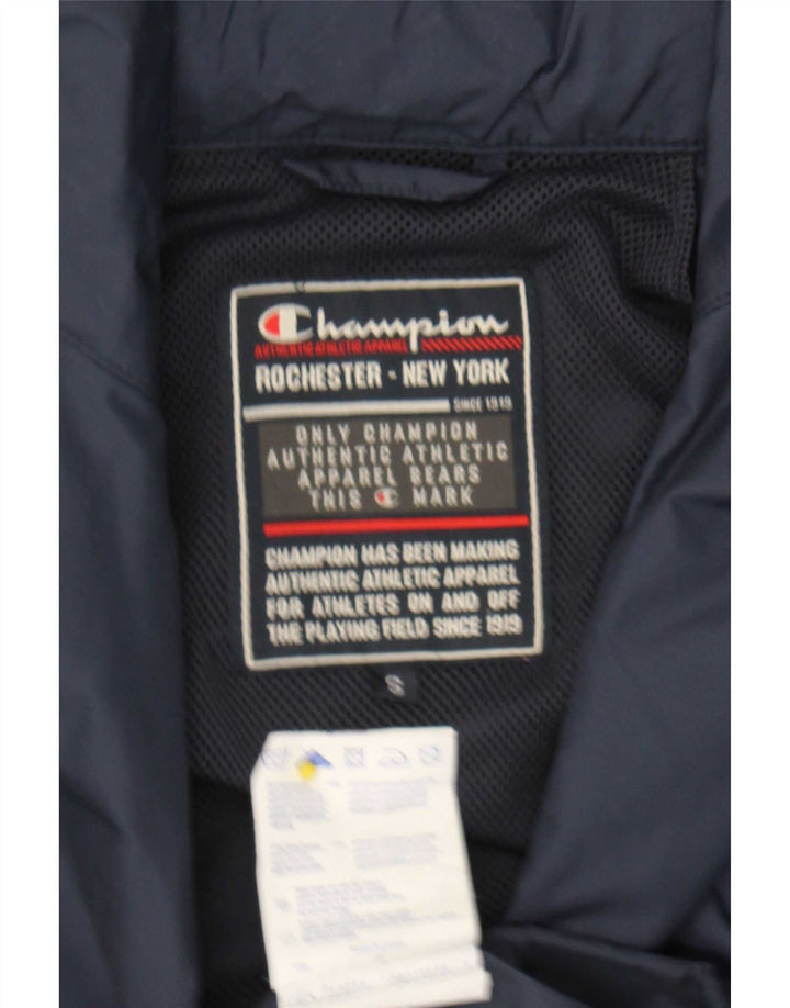 Champion Herren-Regenjacke mit Kapuze, Größe S, Marineblau, Größe 36, Polyamid