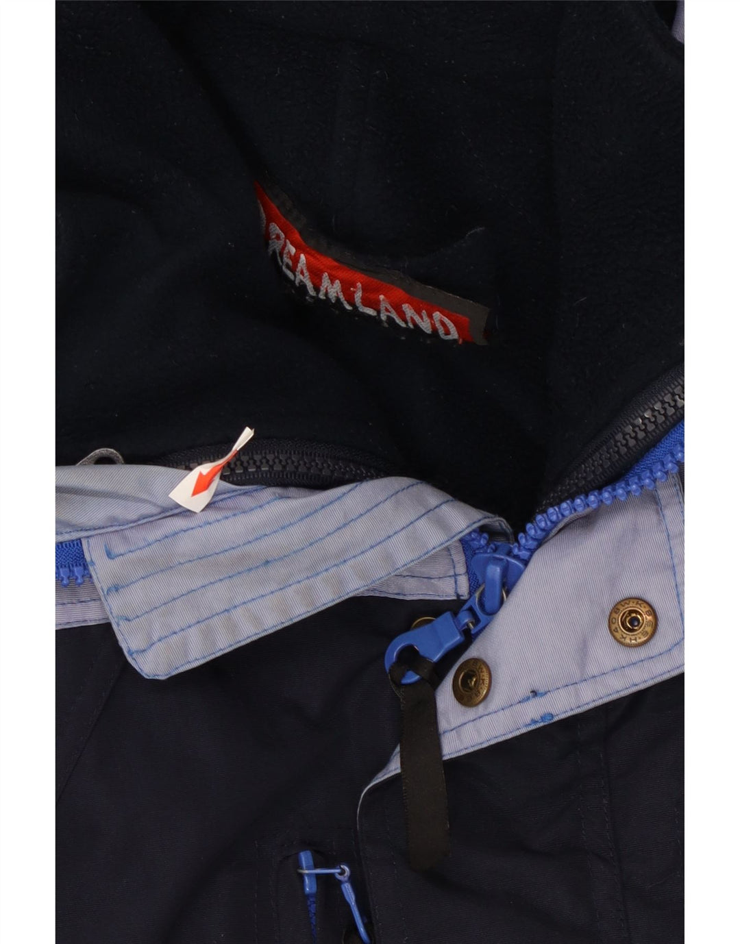 Dreamland Herren-Skijacke mit Kapuze, UK 40, Größe L, Marineblau, Farbblock