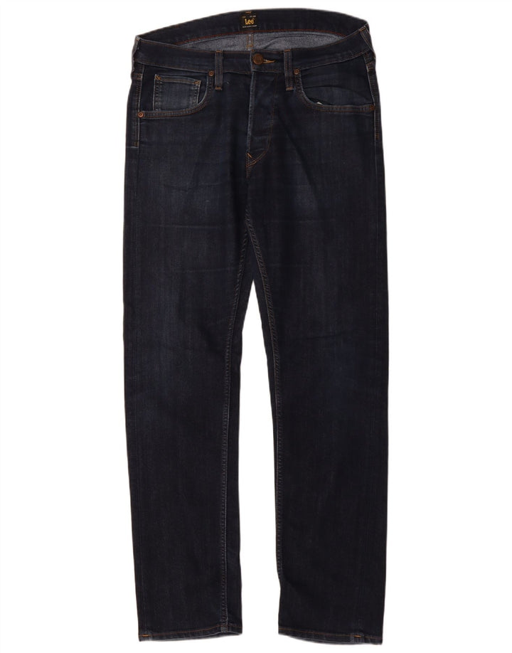 LEE Herren Daren Straight Jeans W32 L32 Marineblaue Baumwolle