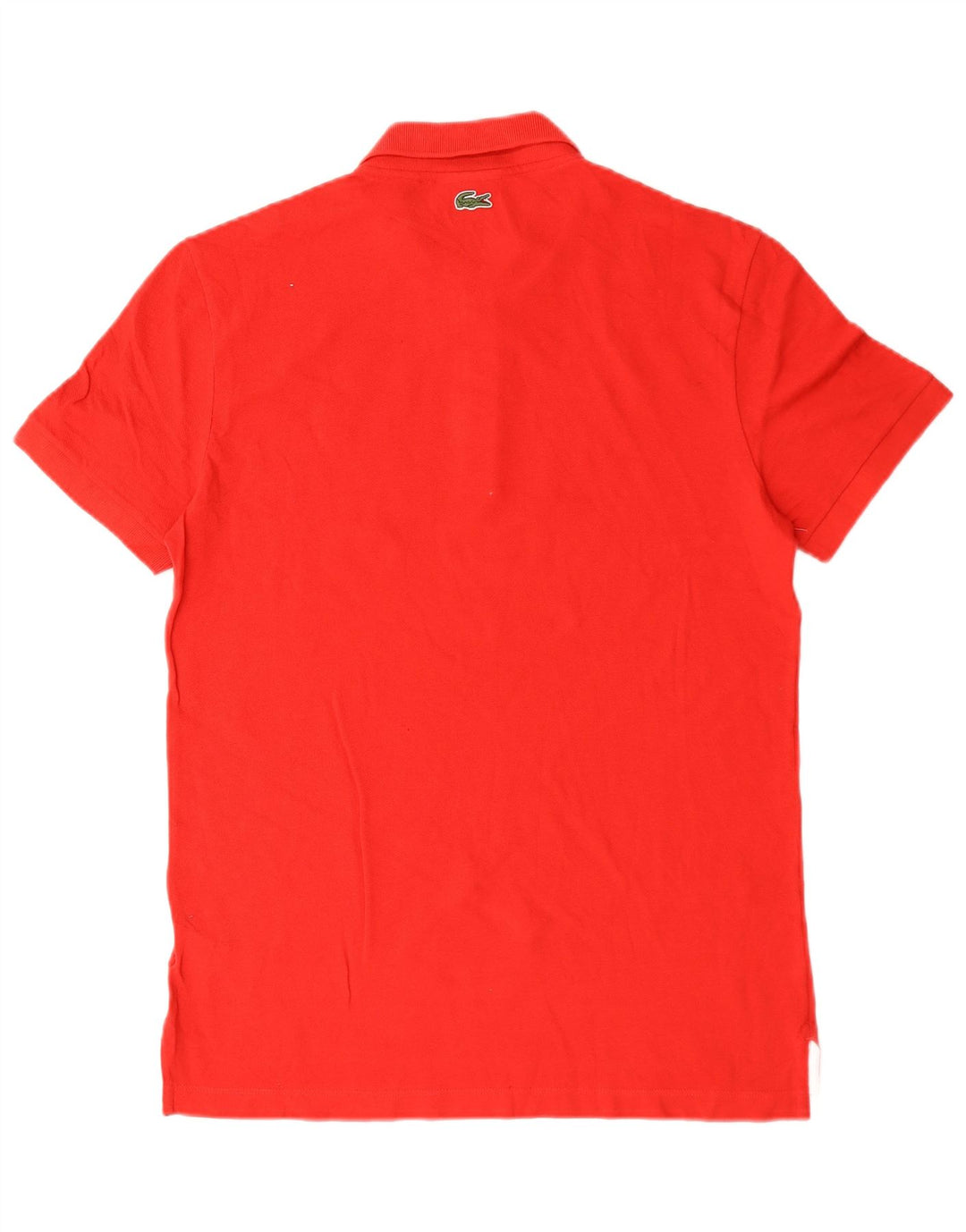 Lacoste Herren-Poloshirt mit normaler Passform, Größe 4, mittelrote Baumwolle