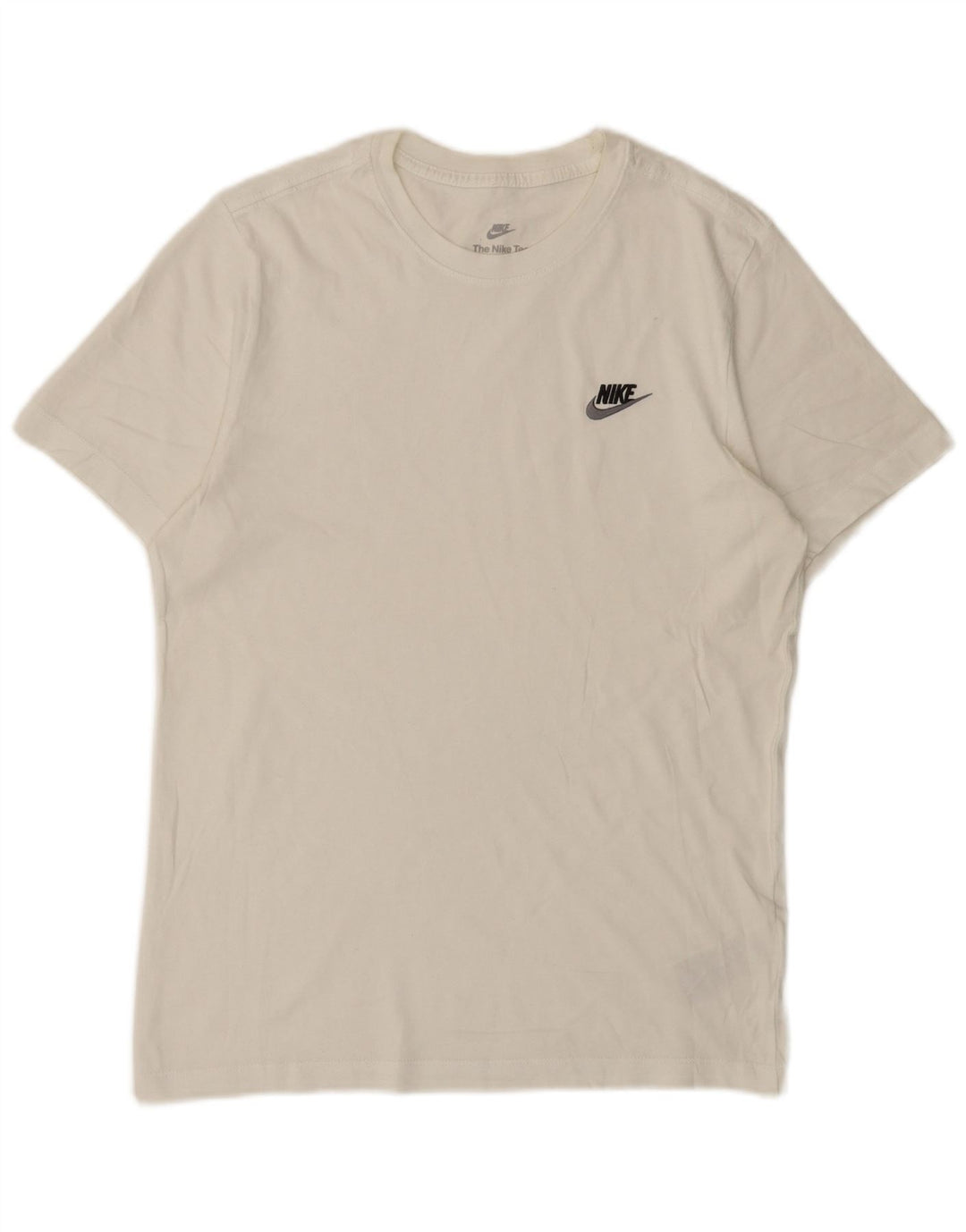 Nike Herren T-Shirt Top Small aus weißer Baumwolle