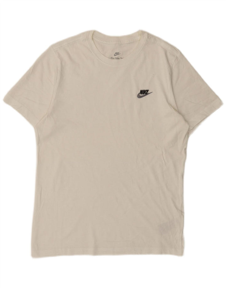 Nike Herren T-Shirt Top Small aus weißer Baumwolle