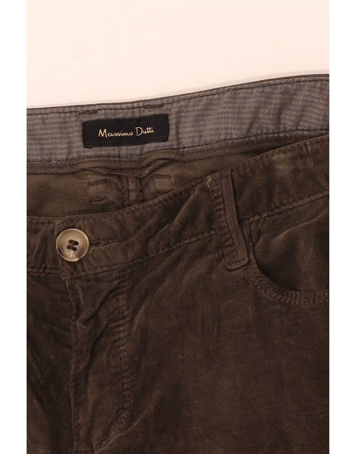 Massimo Dutti Damen Slim Freizeithose W28 L32 Braun