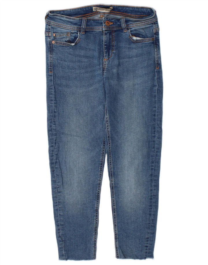 Zara Damen Slim Jeans EU 34 2XS W24 L23 Blau