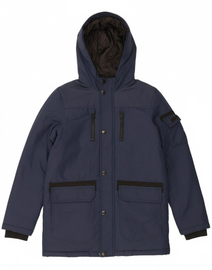 JACK & JONES Boys Hooded Windbreaker Jacket 13-14 Years Navy Blue