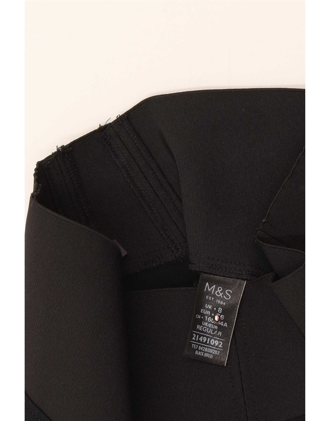 Marks & Spencer Damen Leggings UK 8 Small Schwarze Viskose