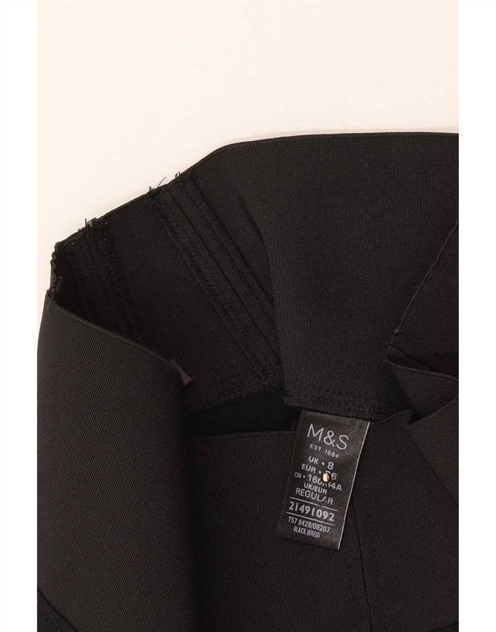Marks & Spencer Damen Leggings UK 8 Small Schwarze Viskose