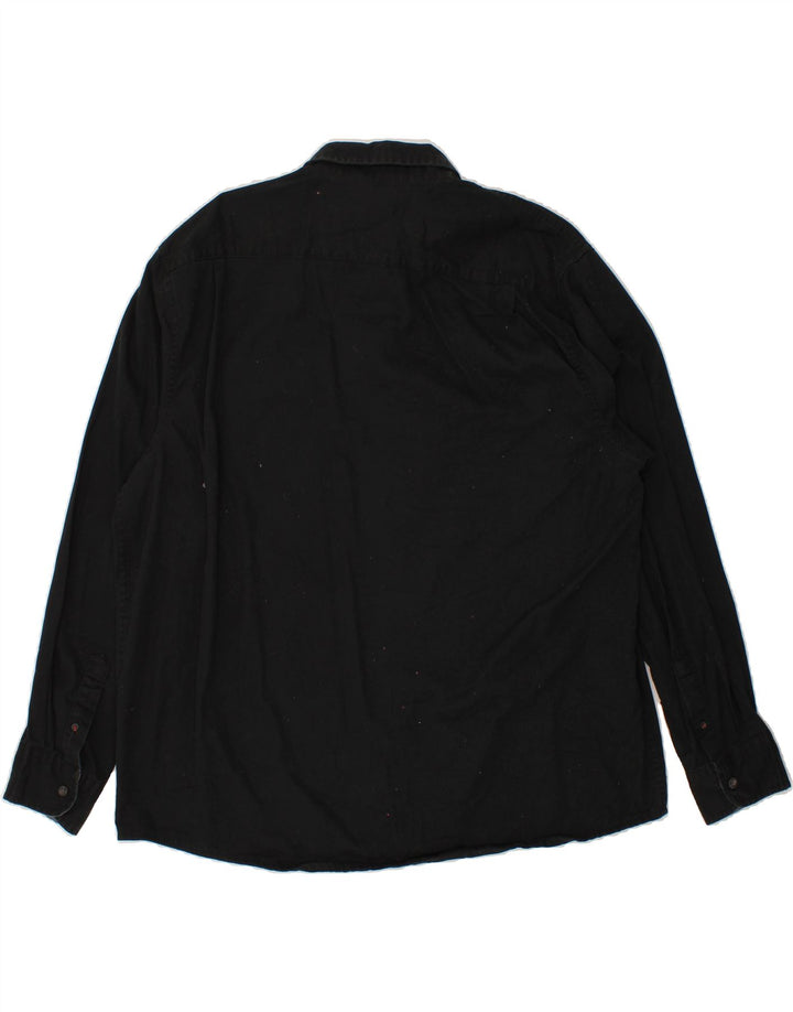 WRANGLER Herrenhemd 2XL Schwarz Baumwolle