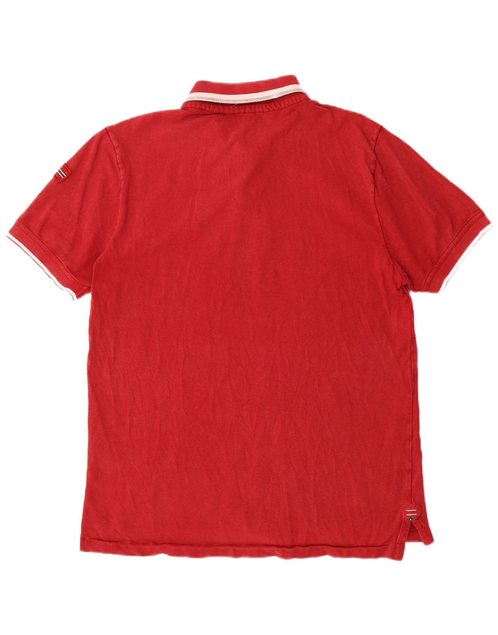 NAPAPIJRI Herren Geographic Poloshirt Mittelrot